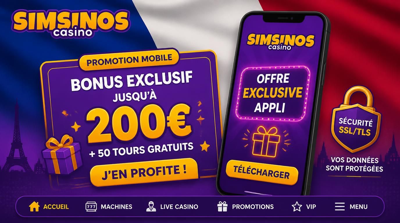 interface montrant une offre bonus mobile exclusive sécurisée