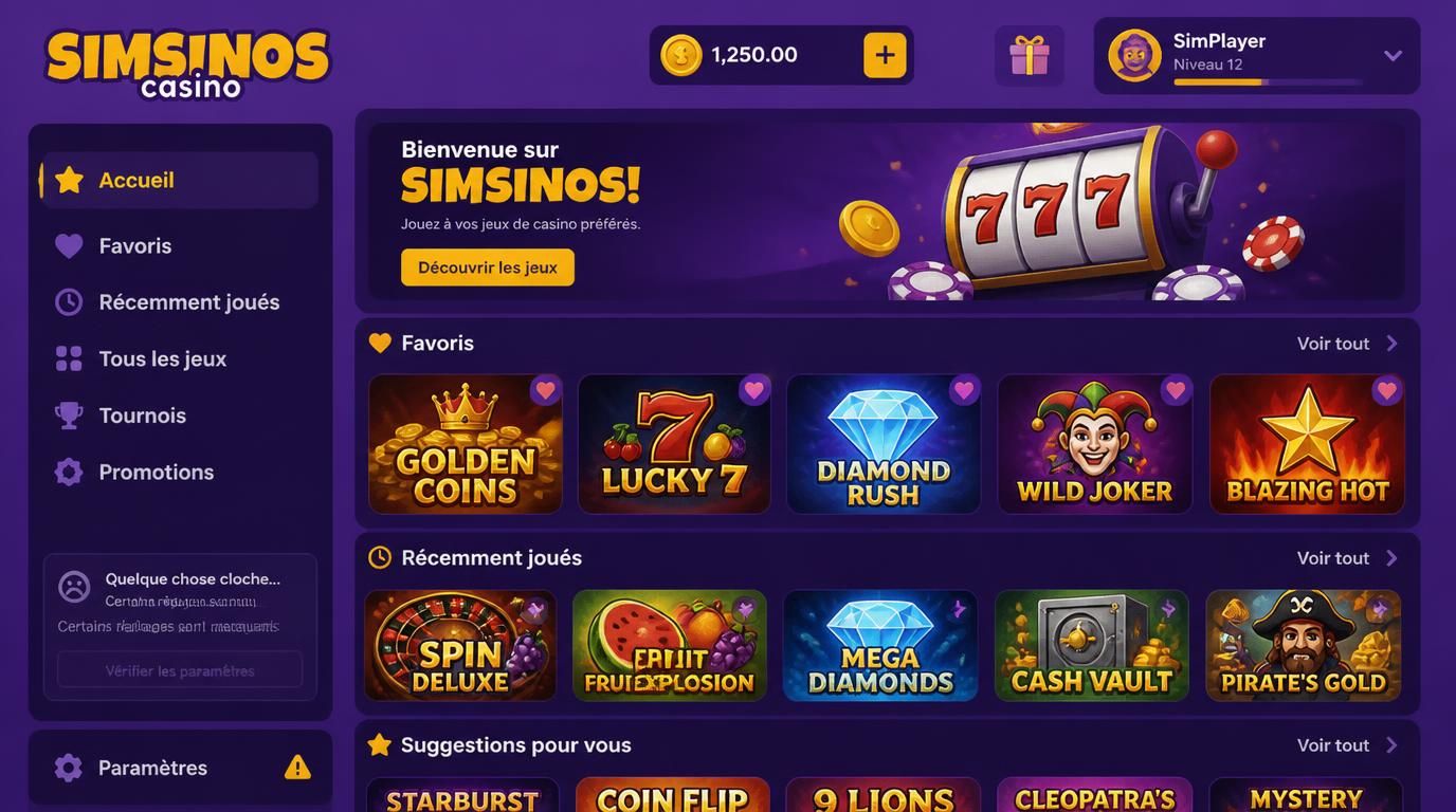 personnalisation favoris et récemment joués dans l’appli